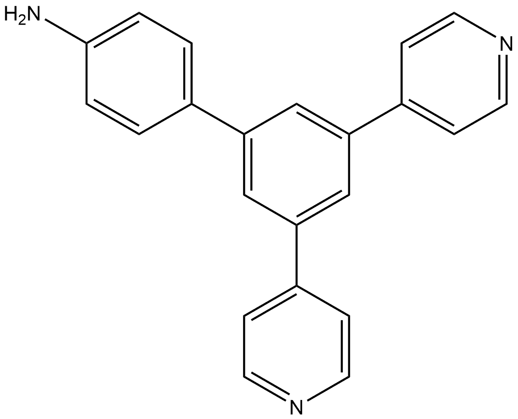 3′,5′-Di-4-pyridinyl[1,1′-biphenyl]-4-amine Struktur