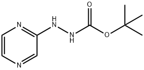 Hydrazinecarboxylic acid, 2-(2-pyrazinyl)-, 1,1-dimethylethyl ester Struktur