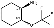 rel-(1R,2R)-2-(Trifluoromethoxy)cyclohexanamine Struktur