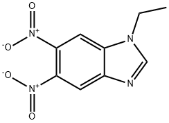 1-Ethyl-5,6-dinitrobenzimidazole Struktur