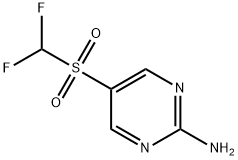 5-[(Difluoromethyl)sulfonyl]-2-pyrimidinamine Struktur