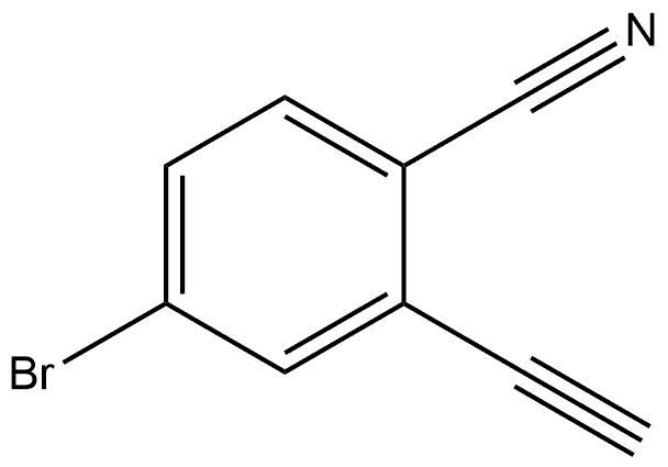 Benzonitrile, 4-bromo-2-ethynyl- Struktur