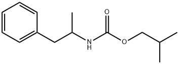 Carbamic acid, (1-methyl-2-phenylethyl)-, 2-methylpropyl ester (9CI) Struktur