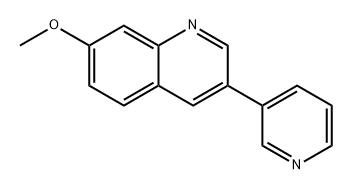 Quinoline, 7-methoxy-3-(3-pyridinyl)- Struktur