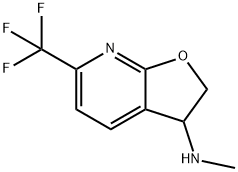 2,3-Dihydro-N-methyl-6-(trifluoromethyl)furo[2,3-b]pyridin-3-amine Structure