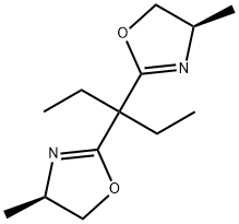 Oxazole, 2,2'-(1-ethylpropylidene)bis[4,5-dihydro-4-methyl-, (4R,4'R)- Struktur