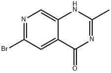 Pyrido[3,4-d]pyrimidin-4(3H)-one, 6-bromo-2-methyl- Struktur