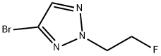 2H-1,2,3-Triazole, 4-bromo-2-(2-fluoroethyl)- Struktur