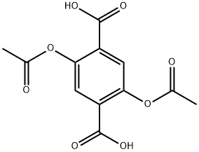 1,4-Benzenedicarboxylic acid, 2,5-bis(acetyloxy)- Struktur
