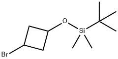 1-Bromo-3-[[(1,1-dimethylethyl)dimethylsilyl]oxy]cyclobutane Struktur