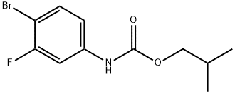 Carbamic acid, N-(4-bromo-3-fluorophenyl)-, 2-methylpropyl ester Structure