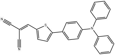 Propanedinitrile, 2-[[5-[4-(diphenylamino)phenyl]-2-thienyl]methylene]- Struktur