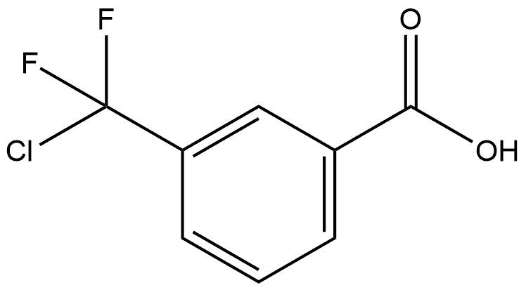 Benzoic acid, 3-(chlorodifluoromethyl)- Struktur