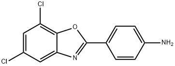 Benzenamine, 4-(5,7-dichloro-2-benzoxazolyl)- Struktur