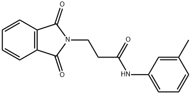 3-(1,3-Dioxo-1,3-dihydro-isoindol-2-yl)-N-m-tolyl-propionamide Struktur