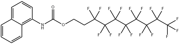 3,3,4,4,5,5,6,6,7,7,8,8,9,9,10,10,10-Heptadecafluorodecyl 1-naphthylcarbamate Struktur