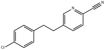 2-Pyridinecarbonitrile, 5-[2-(4-chlorophenyl)ethyl]- Struktur