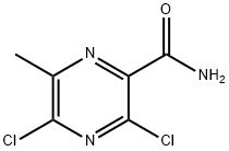 2-Pyrazinecarboxamide, 3,5-dichloro-6-methyl- Struktur