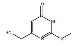 4(3H)-Pyrimidinone, 6-(hydroxymethyl)-2-(methylthio)- Struktur