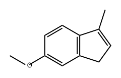 1H-Indene, 6-methoxy-3-methyl- Struktur