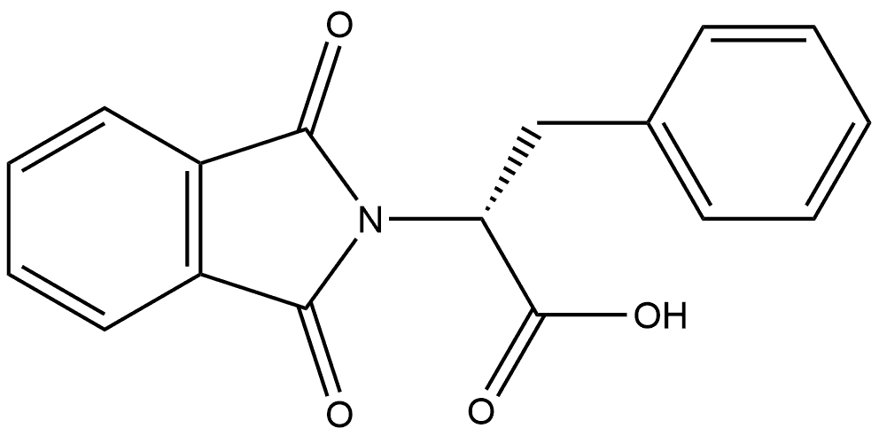 2H-Isoindole-2-acetic acid, 1,3-dihydro-1,3-dioxo-α-(phenylmethyl)-, (αR)- Struktur