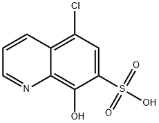 7-Quinolinesulfonic acid, 5-chloro-8-hydroxy- Struktur