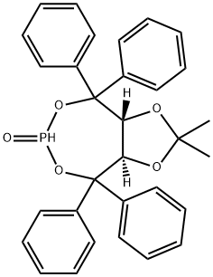 (3aR,8aR)-2,2-Dimethyl-4,4,8,8-tetraphenyltetrahydro-[1,3]dioxolo[4,5-e][1,3,2]dioxaphosphepine6-oxide