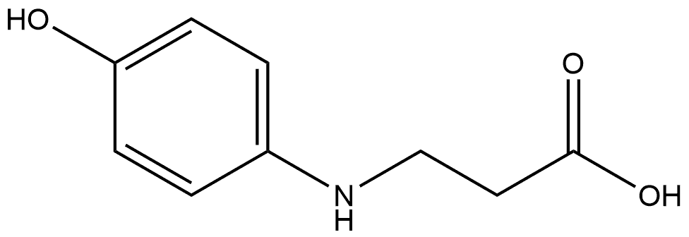β-Alanine, N-(4-hydroxyphenyl)- Struktur