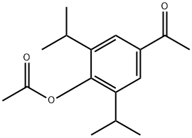 Ethanone, 1-[4-(acetyloxy)-3,5-bis(1-methylethyl)phenyl]- Struktur