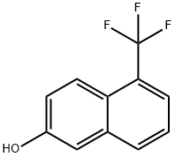 2-Naphthalenol, 5-(trifluoromethyl)- Structure