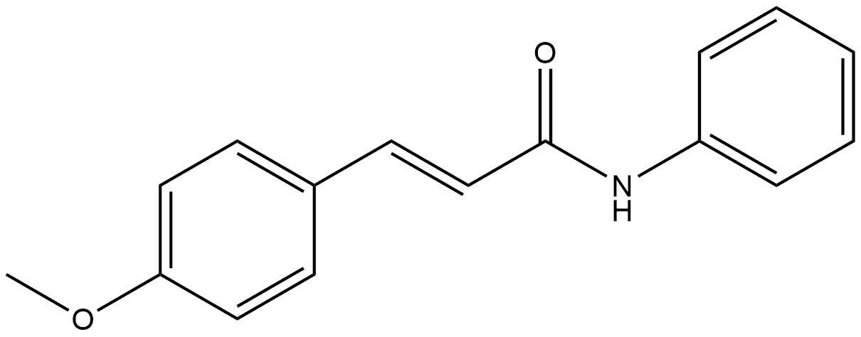 (2E)-3-(4-Methoxyphenyl)-N-phenyl-2-propenamide Struktur