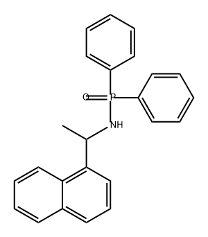 Phosphinic amide, N-[1-(1-naphthalenyl)ethyl]-P,P-diphenyl- Struktur