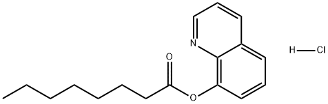 Octanoic acid, 8-quinolinyl ester, hydrochloride (1:1) Struktur