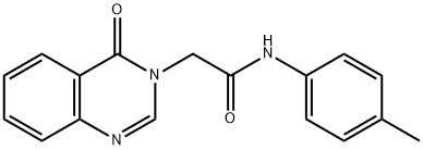 N-(4-Methylphenyl)-2-(4-oxoquinazolin-3(4H)-yl)acetamide Struktur