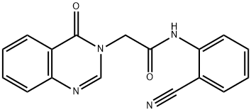 N-(2-Cyanophenyl)-2-(4-oxoquinazolin-3(4H)-yl)acetamide Struktur