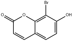 2H-1-Benzopyran-2-one, 8-bromo-7-hydroxy- Struktur