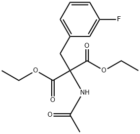 Propanedioic acid, 2-(acetylamino)-2-[(3-fluorophenyl)methyl]-, 1,3-diethyl ester