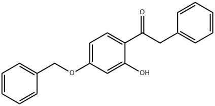 JR-6991, 1-(4-(Benzyloxy)-2-hydroxyphenyl)-2-phenylethanone, 97% Struktur