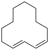 1,3-シクロドデカジエン 化學(xué)構(gòu)造式