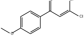 2-Propen-1-one, 3,3-dichloro-1-(4-methoxyphenyl)- Struktur