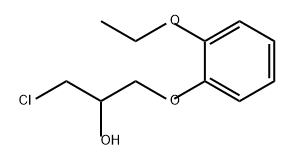 2-Propanol, 1-chloro-3-(2-ethoxyphenoxy)- Struktur