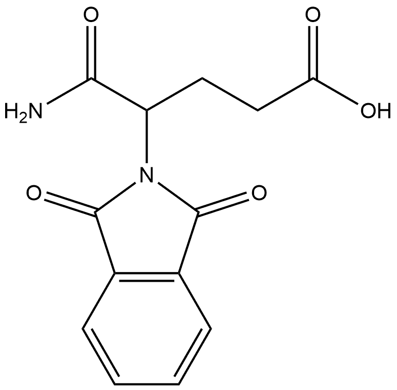 2H-Isoindole-2-butanoic acid, γ-(aminocarbonyl)-1,3-dihydro-1,3-dioxo- Struktur
