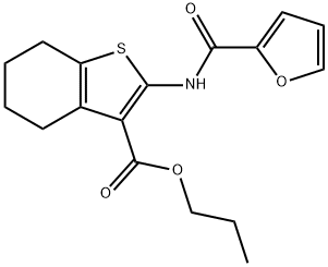 propyl 2-(furan-2-carboxamido)-4,5,6,7-tetrahydrobenzo[b]thiophene-3-carboxylate Structure