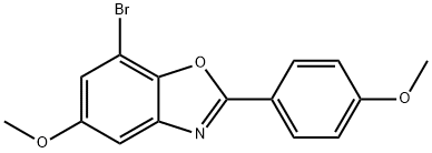 Benzoxazole, 7-bromo-5-methoxy-2-(4-methoxyphenyl)-
