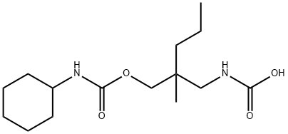 Carbamic acid, [2-(hydroxymethyl)-2-methylpentyl]-, cyclohexylcarbamate (ester) (8CI), 4570-16-5, 結(jié)構(gòu)式
