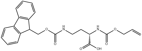 Aloc-L-Dab(Fmoc)-OH Struktur