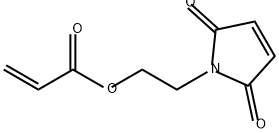 2-Propenoic acid, 2-(2,5-dihydro-2,5-dioxo-1H-pyrrol-1-yl)ethyl ester Struktur