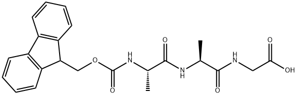 Glycine, N-[(9H-fluoren-9-ylmethoxy)carbonyl]-L-alanyl-L-alanyl- (9CI) Struktur