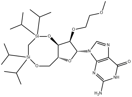 Guanosine, 2'-O-(2-methoxyethyl)-3',5'-O-[methylenebis[bis(1-methylethyl)silylene]]- (9CI)