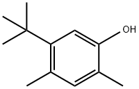 Phenol, 5-(1,1-dimethylethyl)-2,4-dimethyl- Struktur